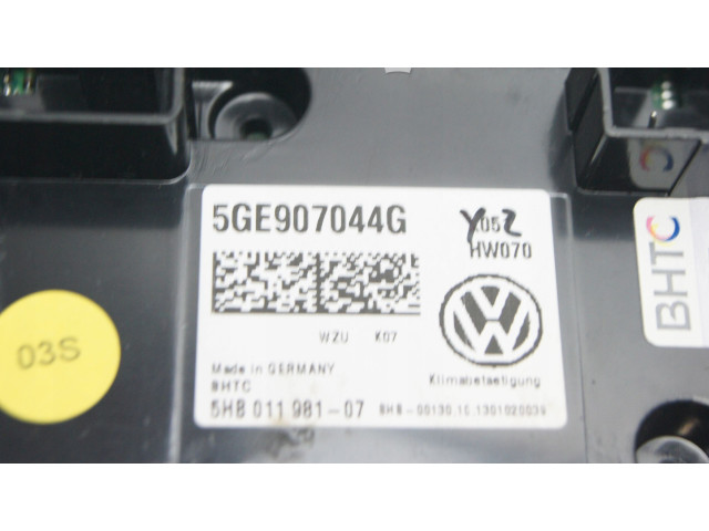 Блок управления климат-контролем 5GE907044G, 5GE907044G   Volkswagen Golf VII