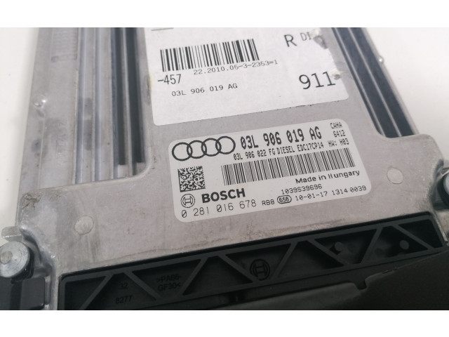 Řídící jednotka 03L906019AG, 0281016678 Audi A6 S6 C6 4F 2010