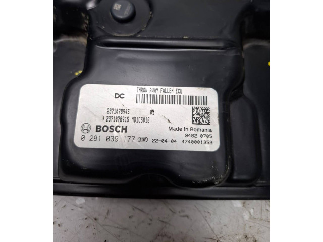 Řídící jednotka 237107894S, 0281039177   Renault Express 2022