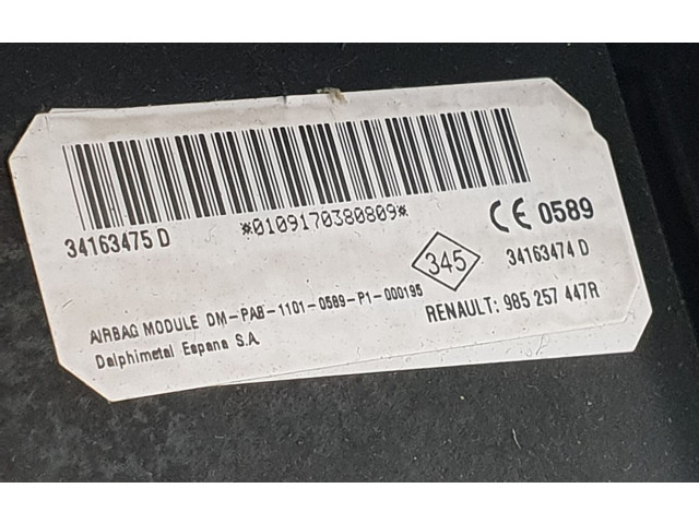 Подушка безопасности пассажира 985257447R, 985257447R Dacia Duster