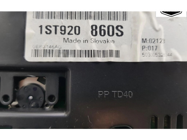 Панель приборов 1ST920860S, 1ST920860S   Skoda Citigo       