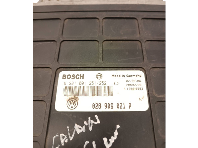 Блок управления двигателя 028906021P, 0281001251 Ford Galaxy