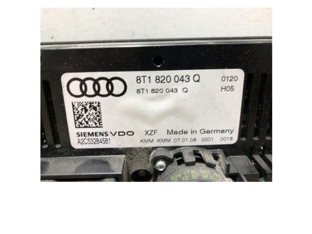 Блок управления климат-контролем 8T1820043Q, 8T1820043Q Audi A4 Allroad