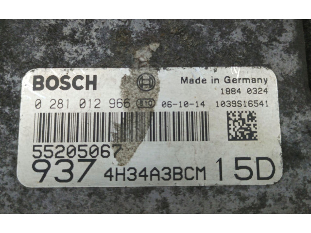 Блок управления двигателя 0281012966, 55205067   Alfa Romeo GT