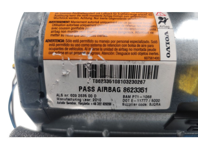 Подушка безопасности пассажира 8623351, 609263500D   Volvo C30