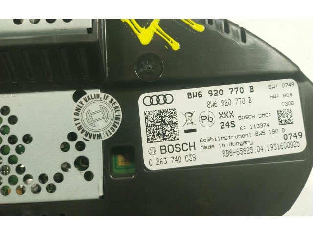 Přístrojová deska Audi A5 2019 8W6920770B, 8W6920770B