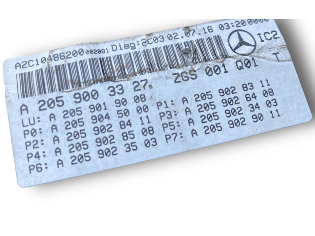 Панель приборов A2059003327   Mercedes-Benz GLC X253 C253       