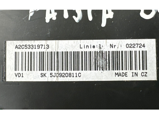 Панель приборов 5J0920811C, A2C53319713 Skoda Fabia Mk2 (5J)