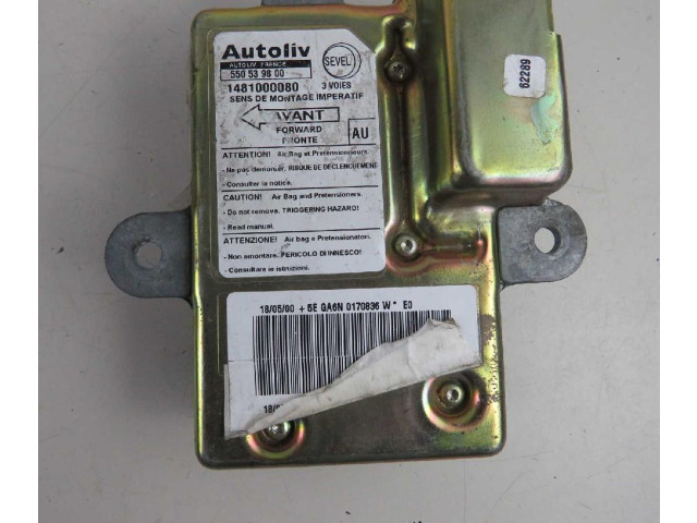 Блок подушек безопасности 550539800, 1481000080   Fiat Ulysse