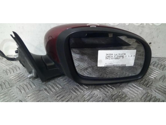 Зеркало электрическое Skoda Fabia Mk2 (5J) 2007 - 2014 года