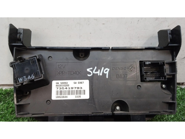 Блок управления климат-контролем 735419793, 100226443335   Fiat Punto Evo