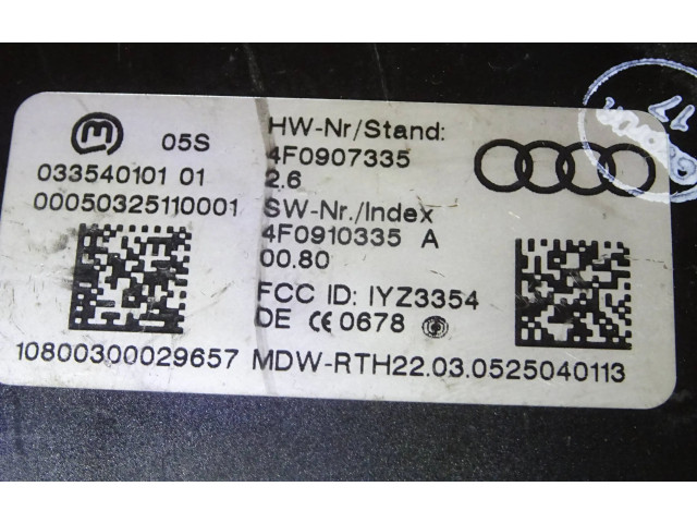 Блок управления 4F0907335, 4F0910335A Audi A6 S6 C6 4F