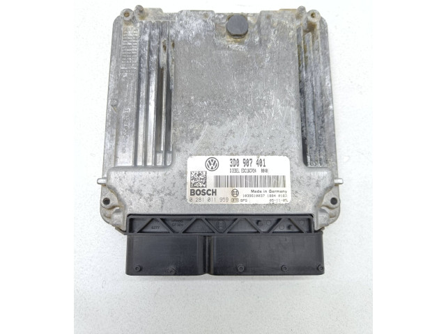 Блок управления двигателя 3D0907401 Volkswagen Phaeton