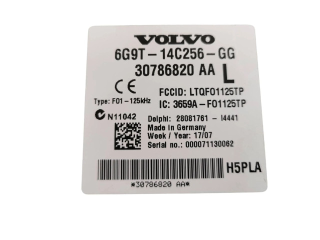 Блок предохранителей 6G9T14C256GG, 30786820AA Volvo S80