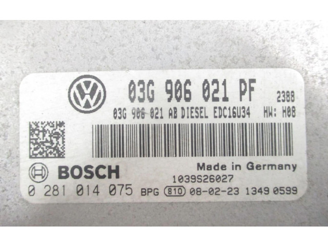 Řídící jednotka 03G906021PF Volkswagen Caddy 2008