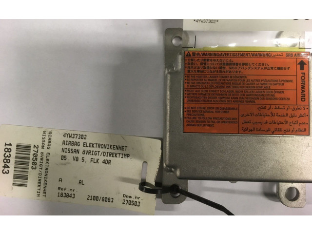 Блок подушек безопасности 4YW37302   Nissan Titan