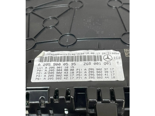 Панель приборов A2059000535, A2059000535   Mercedes-Benz GLC X253 C253       