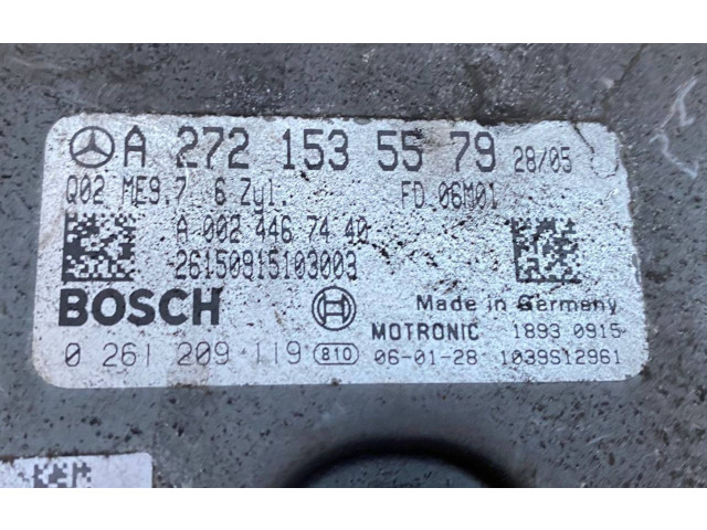 Блок управления двигателя A2721535579, 0261209119 Mercedes-Benz ML W164