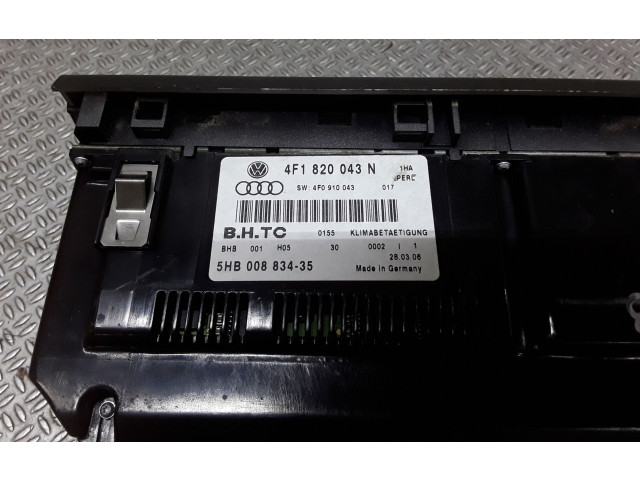 Блок управления климат-контролем 4F1820043N   Audi A6 S6 C6 4F