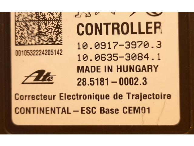 Блок АБС 9852900480, 9852900480   Peugeot  2008 II  2019 -  года