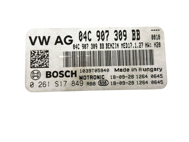 Блок управления двигателя 04C907309BB, 0261S17849 Audi A1