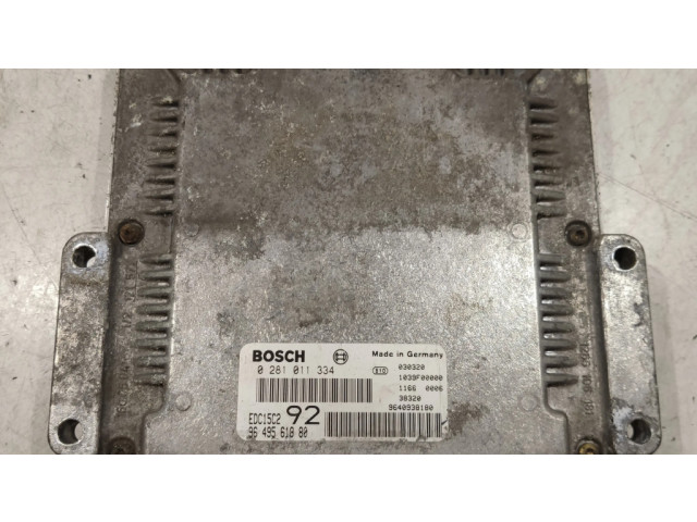 Блок управления двигателем Блок управления 0281011334, 9649561880 Citroen C8