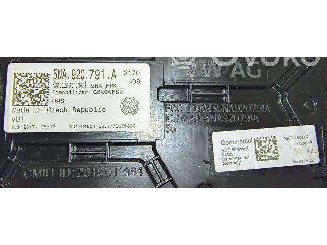 Přístrojová deska  Volkswagen Tiguan 2017 5NA920791A  