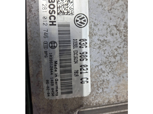 Řídící jednotka 03G906021CG, 1039S12044 Volkswagen Caddy 2006