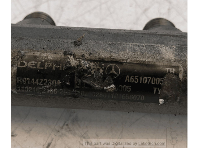 Vstřikovací lišta A6510700595, DELPHI Mercedes-Benz C W204 651912