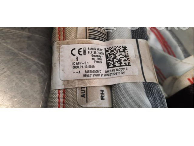 Боковая подушка безопасности 648756500D   Dacia Sandero III