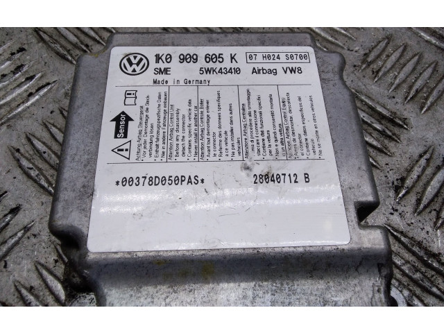 Блок подушек безопасности 1K0909605K, 5WK43410 Skoda Octavia Mk2 (1Z)
