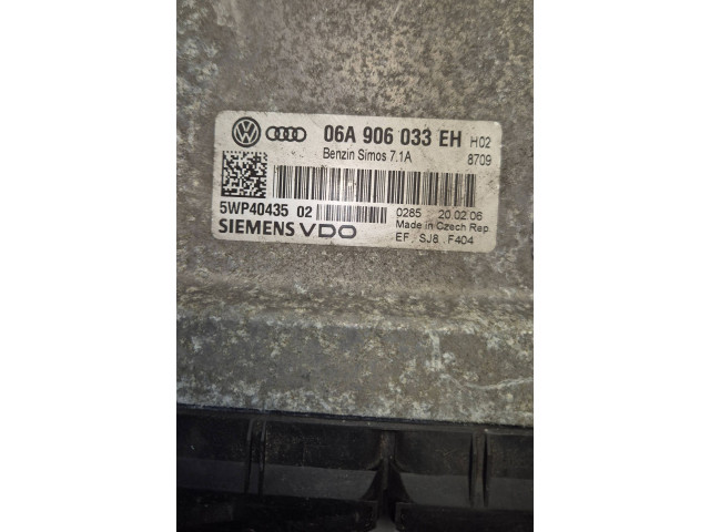 Блок управления двигателя 06A906033EH, 5WP40435   Audi A3 S3 8P