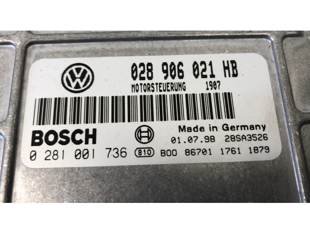 Блок управления двигателя 028906021HB, 0281001736 Ford Galaxy