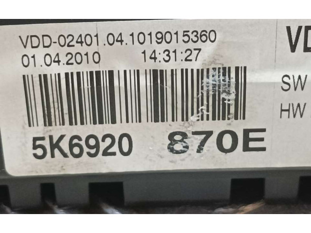 Панель приборов 5K6920870E, VDO Volkswagen Golf VI