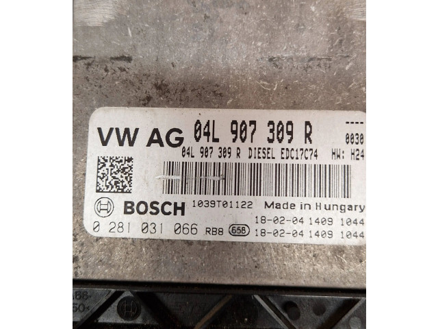 Блок управления двигателя 04L907309R, 0281031066   Skoda Superb B8 (3V)