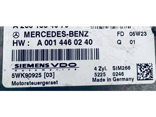 Блок управления двигателя A2661534079, 5WK90925 Mercedes-Benz A W169