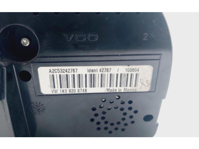 Панель приборов 1K0920874B   Volkswagen Jetta V       