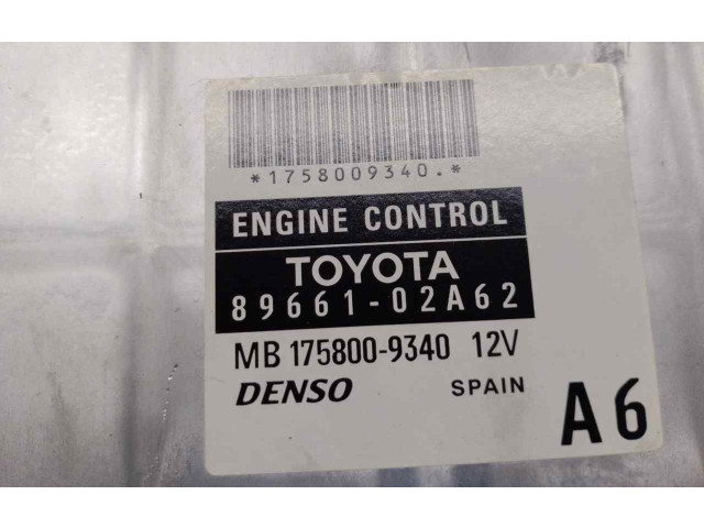 Блок управления двигателя 8966102A62, MB1758009340   Toyota Corolla Verso E121