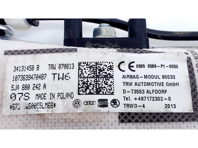 Подушка безопасности в сиденье 5JA880242A   Skoda Rapid (NH)