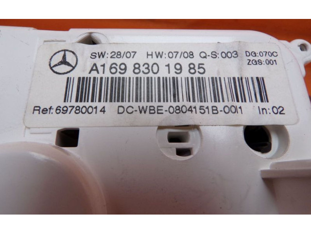 Блок управления климат-контролем A1698301985, A1698301985   Mercedes-Benz A W169