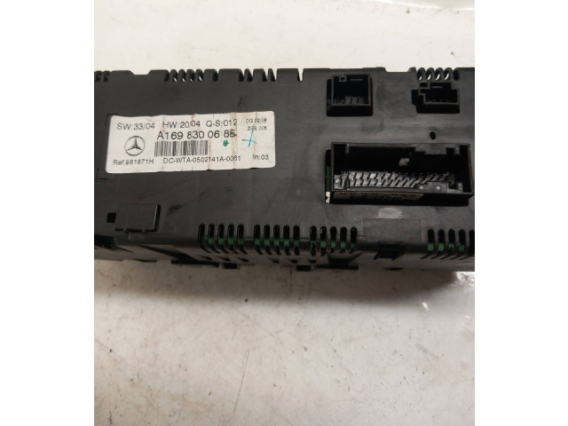 Блок управления климат-контролем A1698300685 Mercedes-Benz A W169