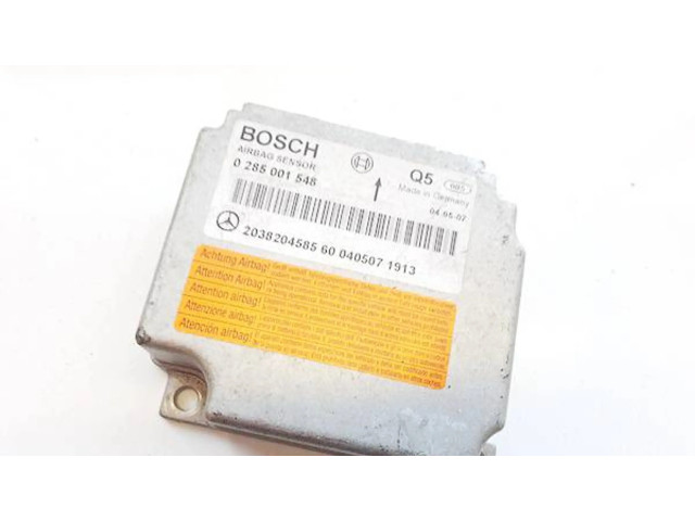 Блок подушек безопасности 0285001548, 2038204585   Mercedes-Benz C W203