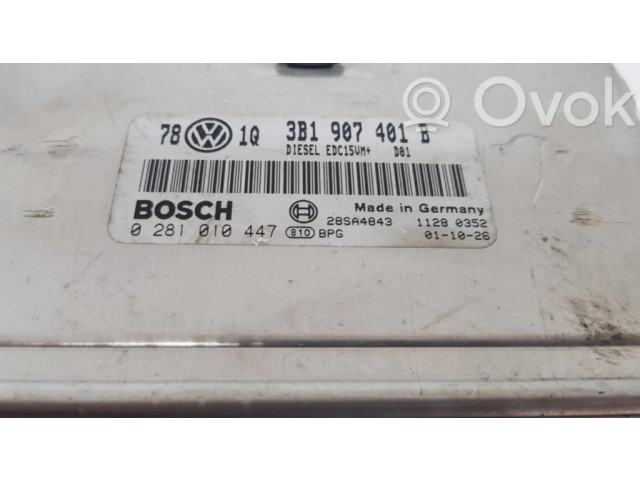 Řídící jednotka 3B1907401B, 0281010447 Audi A6 S6 C5 4B 2002