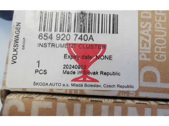 Панель приборов 654920740A, 654920740   Skoda Scala       