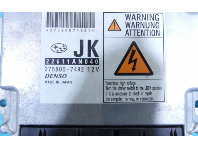 Řídící jednotka 275800-7492, IMPRK1356505 Subaru Legacy 2008
