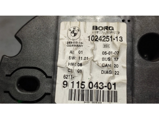 Панель приборов 9115043, 25811510   BMW Z4 E85 E86       