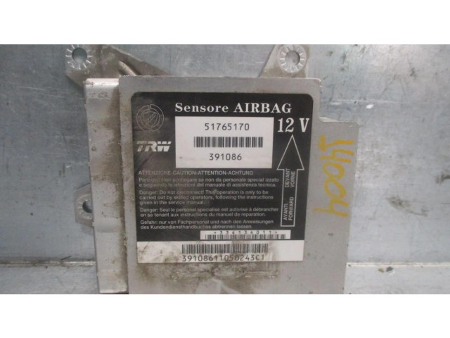 Блок подушек безопасности 51765170, 391086 Fiat Idea