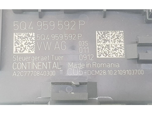 Блок управления 5Q4959592P, 5Q4959592P   Cupra Ateca