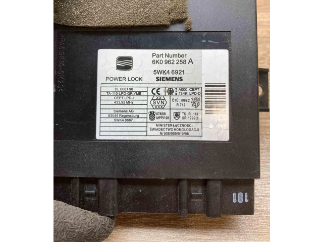 Блок комфорта 6K0962258A, 5WK46921 Seat Ibiza II (6k)