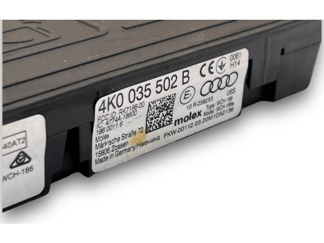 Блок комфорта S2646, 4K0035502B Audi A7 S7 4K8